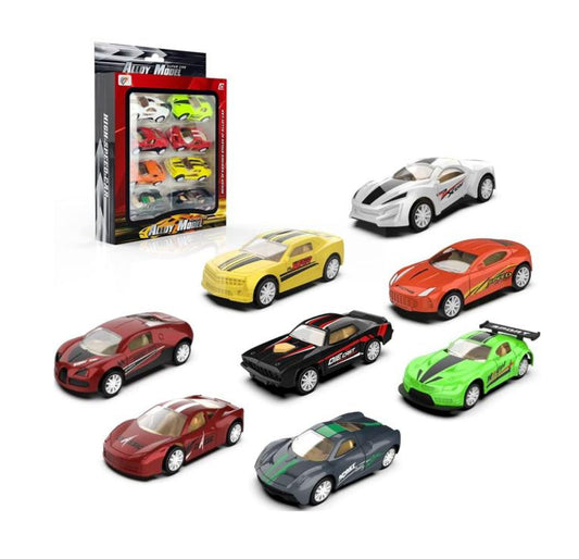 Pack Of 6 Metal Die Cast Mini Car New Metal Die Cast (Mini Racers)