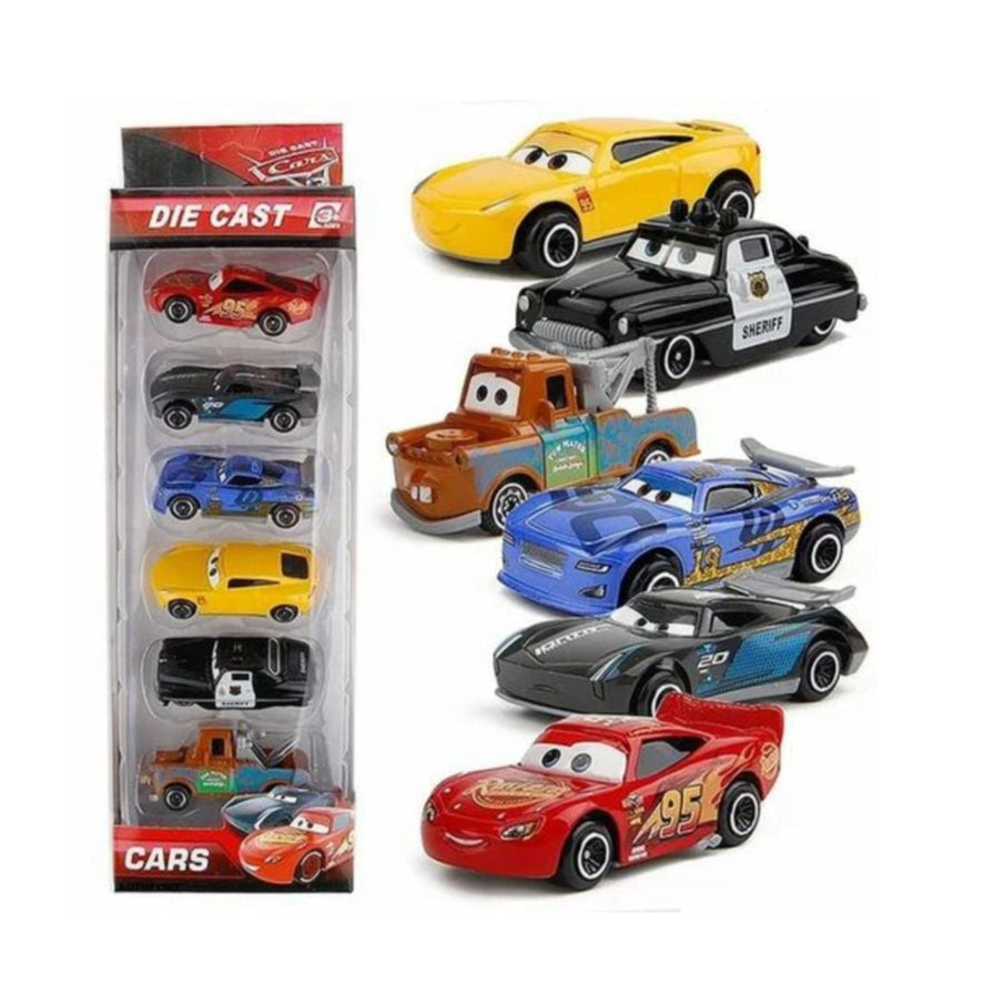 Pack Of 6 Metal Die Cast Mini Car New Metal Die Cast (Mini Racers)