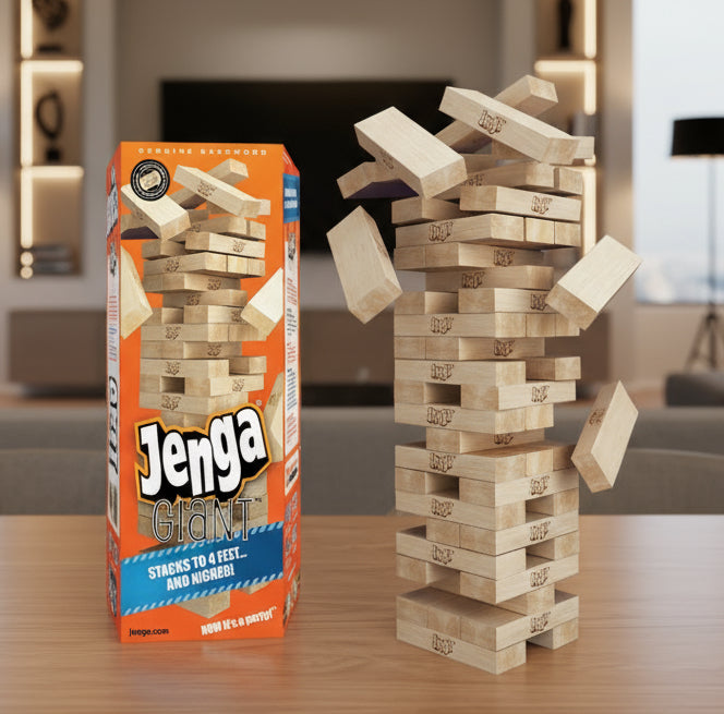 Jenga Wooden blocks (Wooden Color)