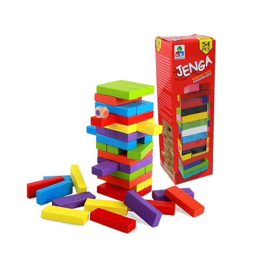 Jenga Wooden Stacking Blocks (Colorful Blocks)